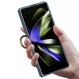 GKK Samsung Galaxy Z Fold 5 Skal med Ringhållare Guld