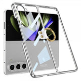 GKK Samsung Galaxy Z Fold 5 Skal med Ringhållare Silver