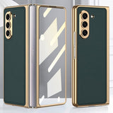 GKK Samsung Galaxy Z Fold 5 Skal Pläterad Kant Grön