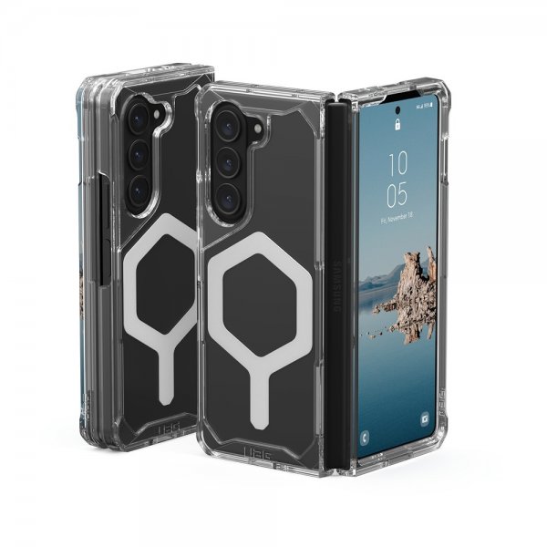 Urban Armor Gear (UAG) Samsung Galaxy Z Fold 5 Skal Plyo Pro MagSafe Ice/Silver