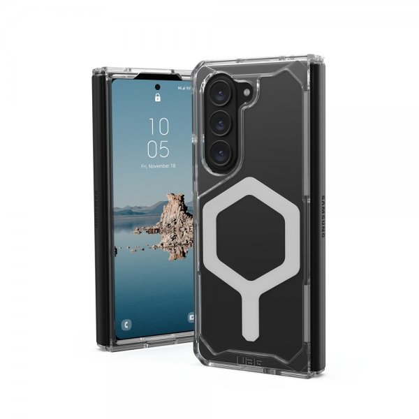 Urban Armor Gear (UAG) Samsung Galaxy Z Fold 5 Skal Plyo Pro MagSafe Ice/Silver