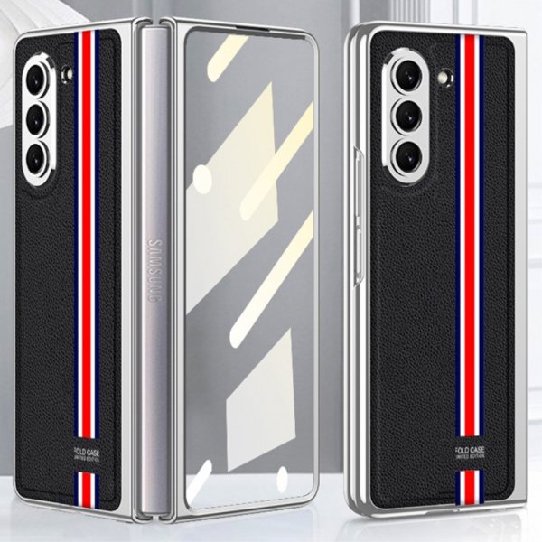 GKK Samsung Galaxy Z Fold 5 Skal Stripe Svart