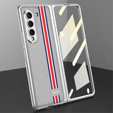 GKK Samsung Galaxy Z Fold 5 Skal Stripe Vit