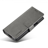 Lc.Imeeke Samsung Galaxy Z Fold 6 Fodral med Kortfack Stativfunktion Grå