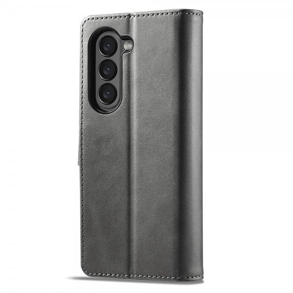 Lc.Imeeke Samsung Galaxy Z Fold 6 Fodral med Kortfack Stativfunktion Grå