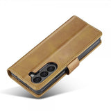 Lc.Imeeke Samsung Galaxy Z Fold 6 Fodral med Kortfack Stativfunktion Ljusbrun