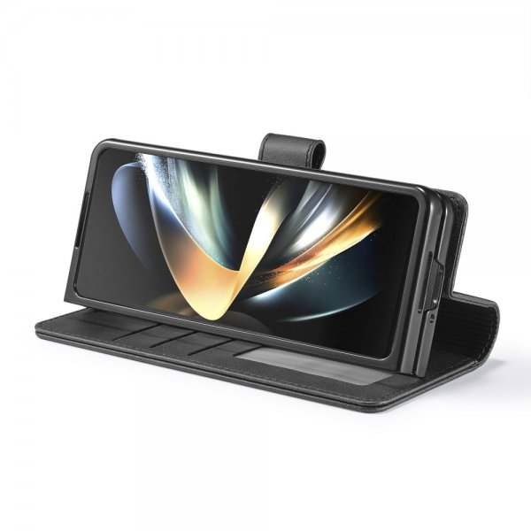 Lc.Imeeke Samsung Galaxy Z Fold 6 Fodral med Kortfack Stativfunktion Svart