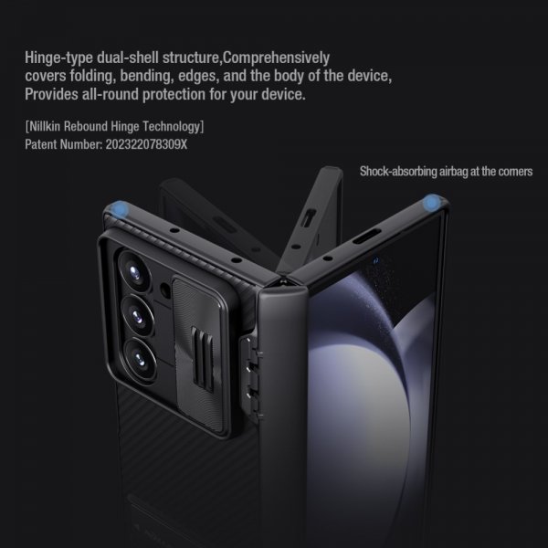 Nillkin Samsung Galaxy Z Fold 6 Skal CamShield Fold Blå