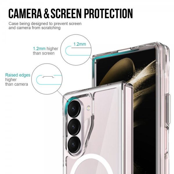 Samsung Galaxy Z Fold 6 Skal MagSafe Transparent