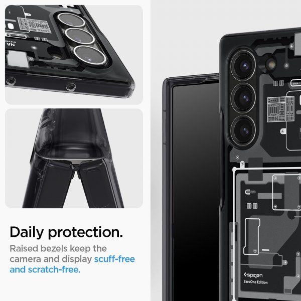 Spigen Samsung Galaxy Z Fold 6 Skal Ultra Hybrid Pro Zero One Svart
