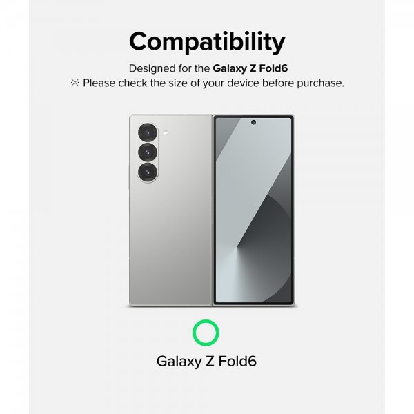 Ringke Samsung Galaxy Z Fold 6 Skärmskydd Cover Display Protector Glass 2-pack