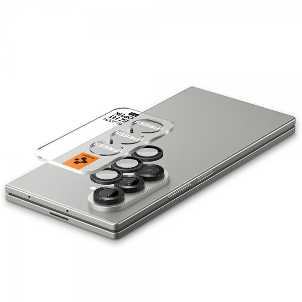 Spigen Samsung Galaxy Z Fold 7 Kameraskydd GLAS.tR EZ Fit Optik Pro 2-pack Svart