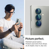 Spigen Samsung Galaxy Z Fold 7 Kameraskydd GLAS.tR EZ Fit Optik Pro 2-pack Svart