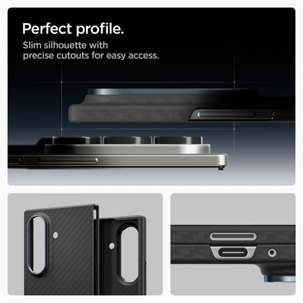 Spigen Samsung Galaxy Z Fold 7 Skal Air Skin Aramid Svart