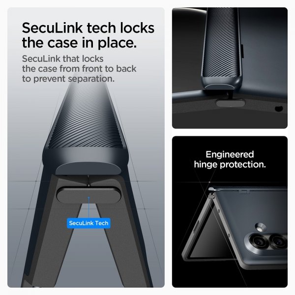 Spigen Samsung Galaxy Z Fold 7 Skal Slim Armor Pro MagFit Metal Slate