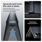 Spigen Samsung Galaxy Z Fold 7 Skal Slim Armor Pro MagFit Metal Slate