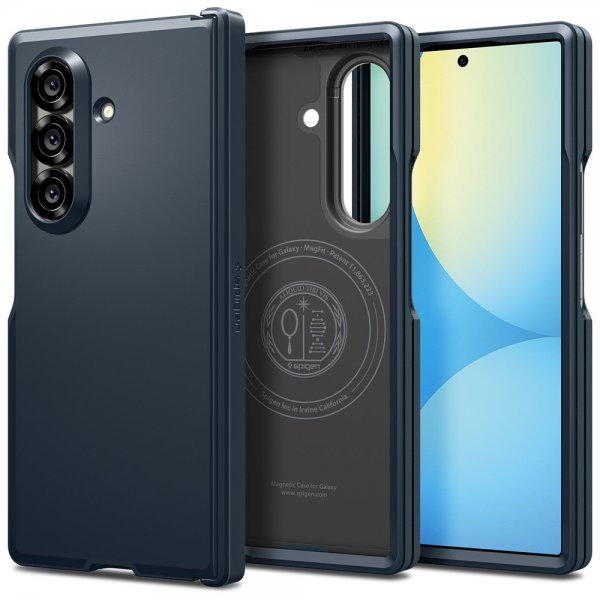 Spigen Samsung Galaxy Z Fold 7 Skal Tough Armor Pro MagFit Metal Slate
