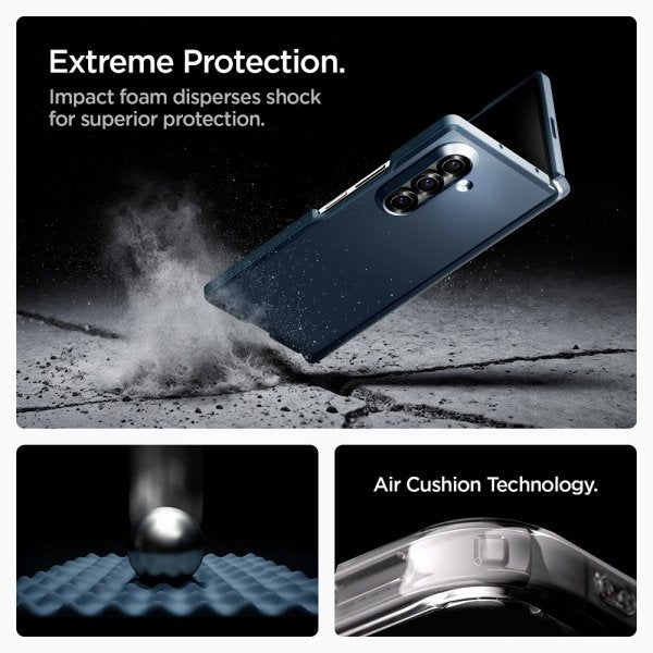 Spigen Samsung Galaxy Z Fold 7 Skal Tough Armor Pro MagFit Metal Slate