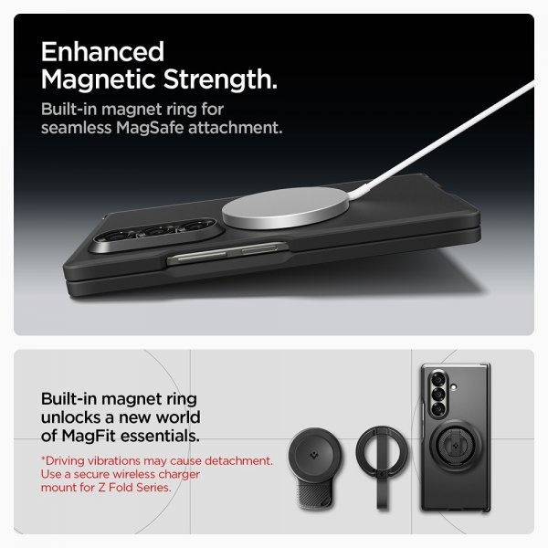 Spigen Samsung Galaxy Z Fold 7 Skal Tough Armor Pro MagFit Svart