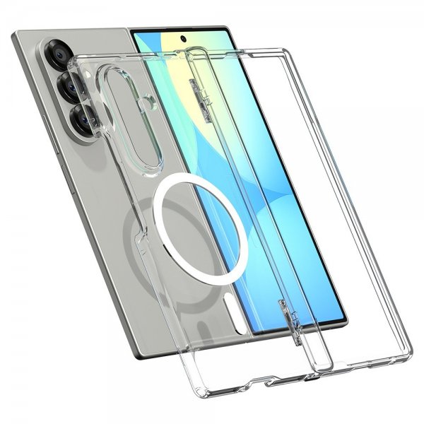 Spigen Samsung Galaxy Z Fold 7 Skal Ultra Hybrid Pro MagFit Clear White