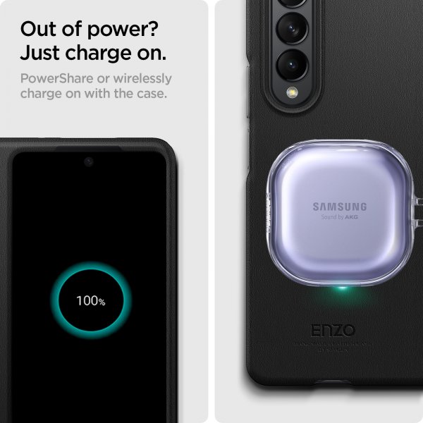 Spigen Samsung Galaxy Z Fold3 Skal Enzo Svart