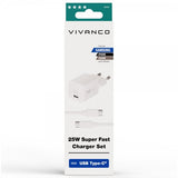Vivanco Samsung Laddare med Kabel 25W Super Fast Charger Set