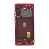 Samsung S20 FE 4G Skärm med LCD Display Original - Röd