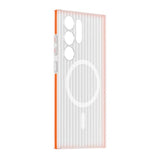 Samsung Galaxy S24 Ultra Skal Korrugerad MagSafe Orange