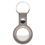 KeyBudz AirTag Hållare Läder 2-pack Beige