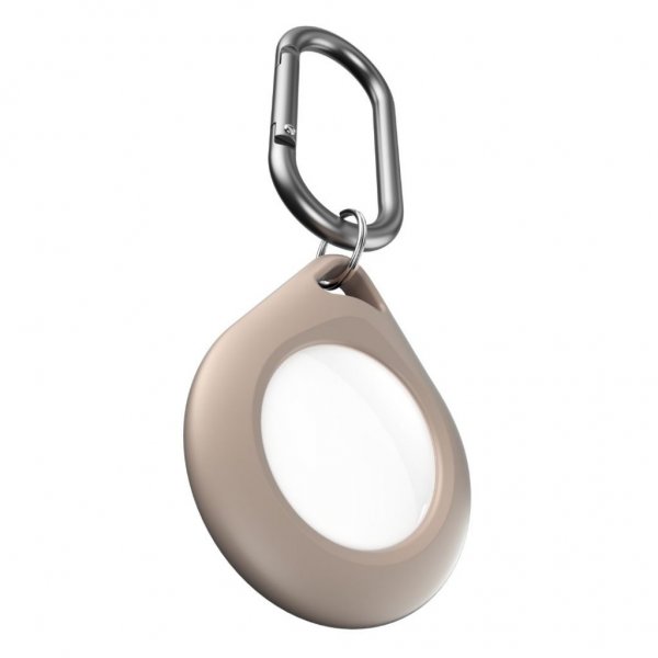 KeyBudz AirTag Hållare Secure Dock 2-pack Sandbeige