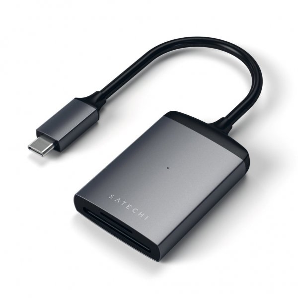 Satechi USB-C UHS-II minneskortläsare Space Gray