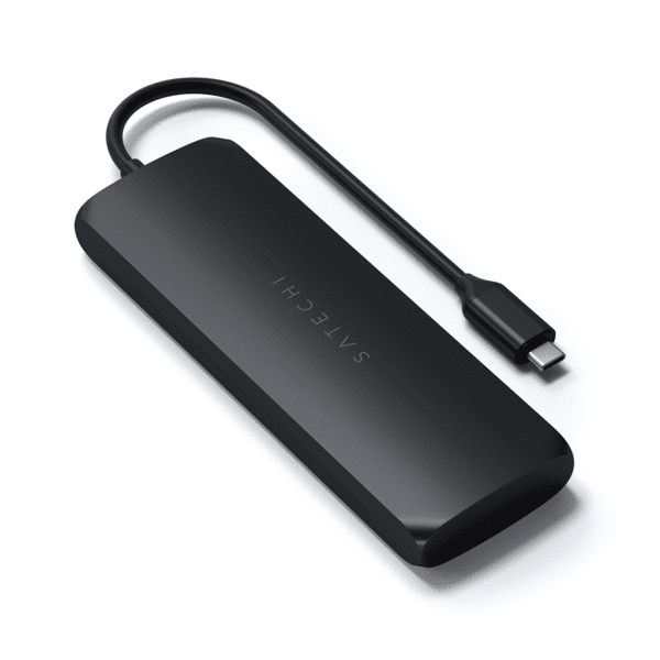 Satechi USB-C HYBRID med inbyggd möjlighet till SSD-lagring Svart