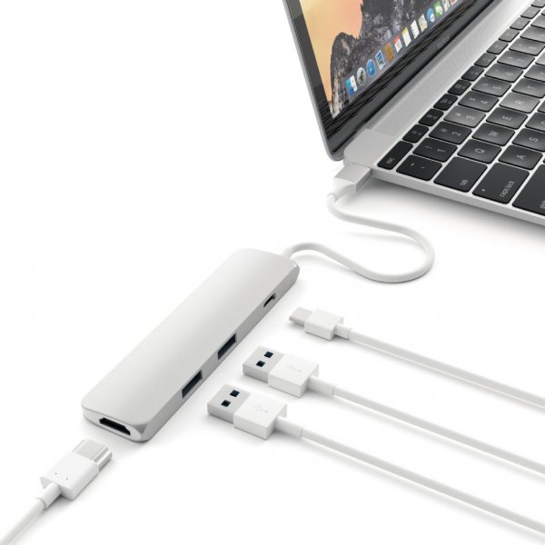 Satechi Slim USB-C MultiPort Adapter 4K Guld