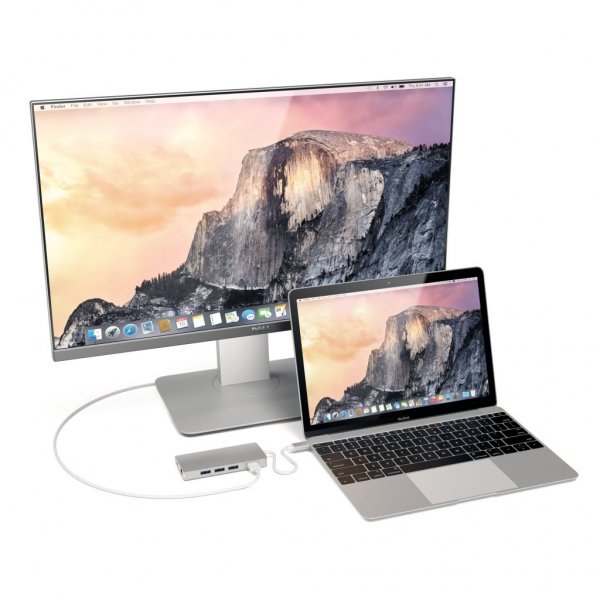 Satechi USB-C Multi-Port Adapter 4K Gigabit Ethernet V2 Silver