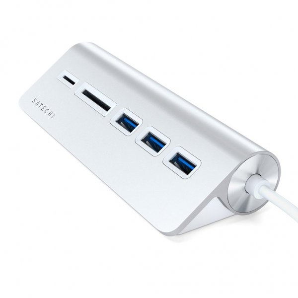 Satechi USB-C Combo Hub for Desktop Blå