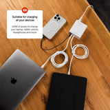 Fixed Skrivbordsladdare GaN140 Charging Dock 2xUSB-C & 1xUSB-A
