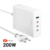 Fixed Skrivbordsladdare GaN200 Charging Dock 3xUSB-C & 1xUSB-A
