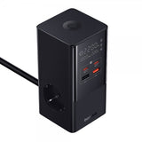 Baseus Skrivbordsladdare PowerCombo Tower Power Strip 100W Svart