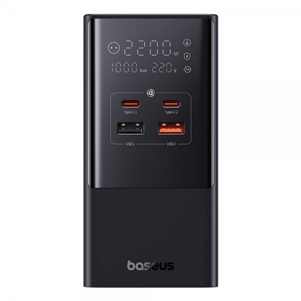 Baseus Skrivbordsladdare PowerCombo Tower Power Strip 100W Svart