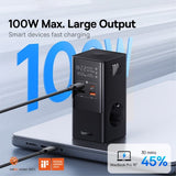 Baseus Skrivbordsladdare PowerCombo Tower Power Strip 100W Svart