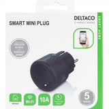 Deltaco Smart Home Smart Fjärrströmbrytare WiFi Svart