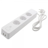 Deltaco Smart Home Smart Grenuttag WiFi 3xCEE 7/3 & 2xUSB-A 1.5m