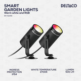 Deltaco Smart Home Smart Trädgårdsbelysning RGB 2-pack