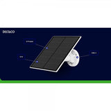 Deltaco Smart Home Solpanel med USB-C kontakt 5W 3m