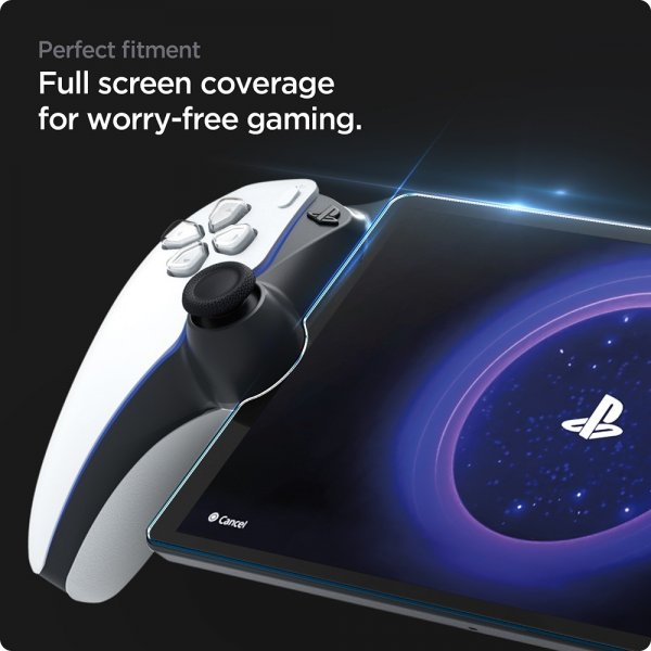 Spigen Sony PlayStation Portal Skärmskydd GLAS.tR EZ Fit
