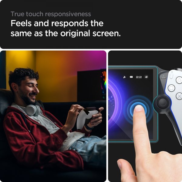 Spigen Sony PlayStation Portal Skärmskydd GLAS.tR EZ Fit