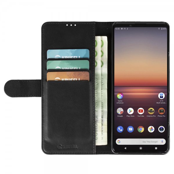 Krusell Sony Xperia 1 II Fodral PhoneWallet Svart