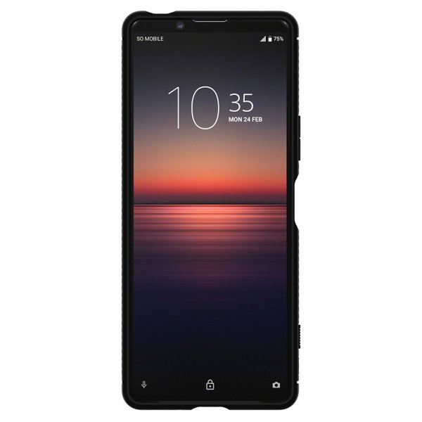 Spigen Sony Xperia 1 II Skal Rugged Armor Matte Black