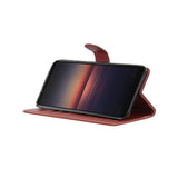 Sony Xperia 1 III Fodral med Stativ Brun