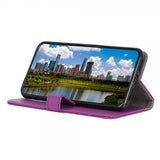 Sony Xperia 1 III Fodral Litchi Lila